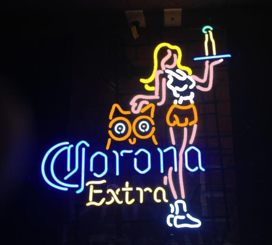 Custom Corona Extra Hooter Owl Neon Sign Real Neon Light