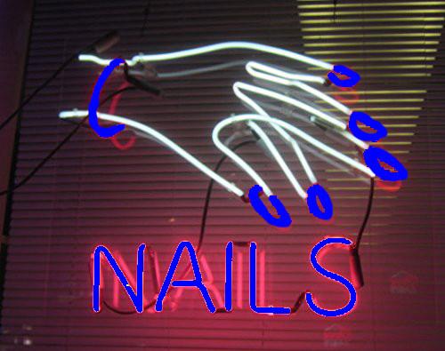 Custom Custom Nails Spa Neon Sign