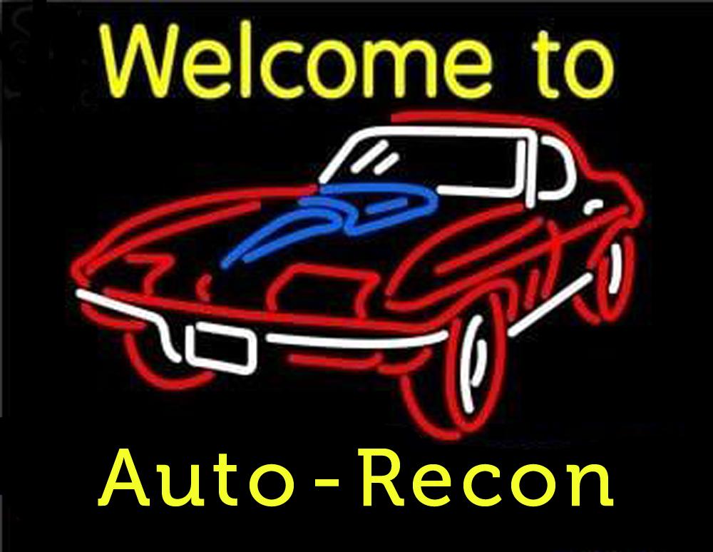 Custom Welcome to Auto-Recon Neon Sign Real Neon Light