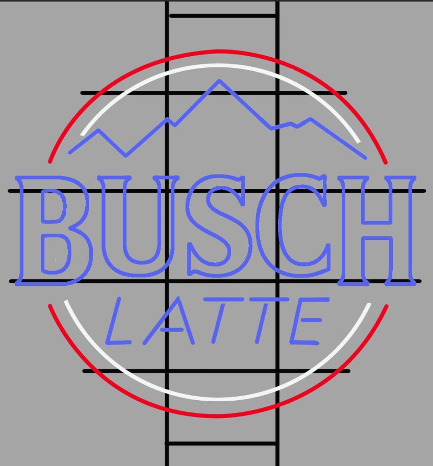 Custom Busch Latte Neon Sign Real Tube Neon Light