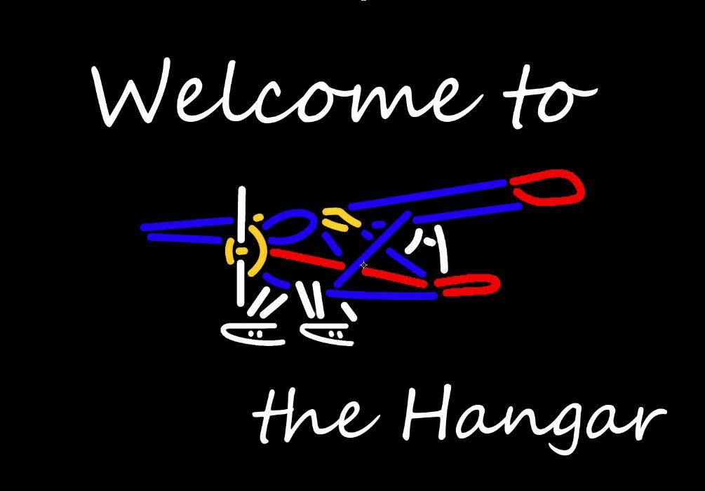 Custom Airplane Welcome To The Hanger Neon Sign Tube Neon Light