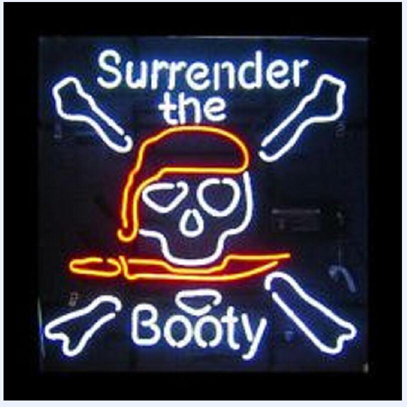 Custom Surrender The Booty Neon Sign Real Neon Light