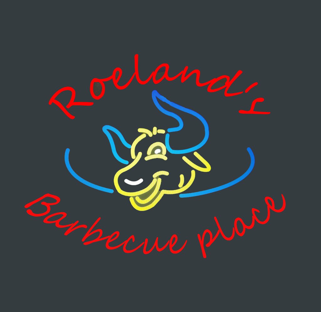 Custom Custom Roeland's BBQ Neon Sign