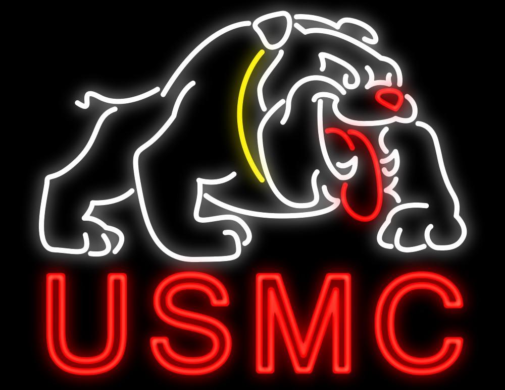 Custom USMC United States Marine Corps Neon Sign Real Neon Light