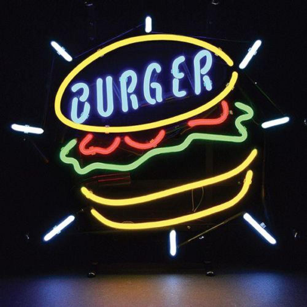 Custom Burger Food Neon Sign