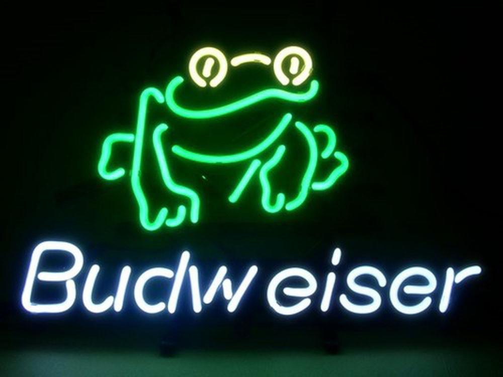 Custom Budweiser Frog Neon Sign
