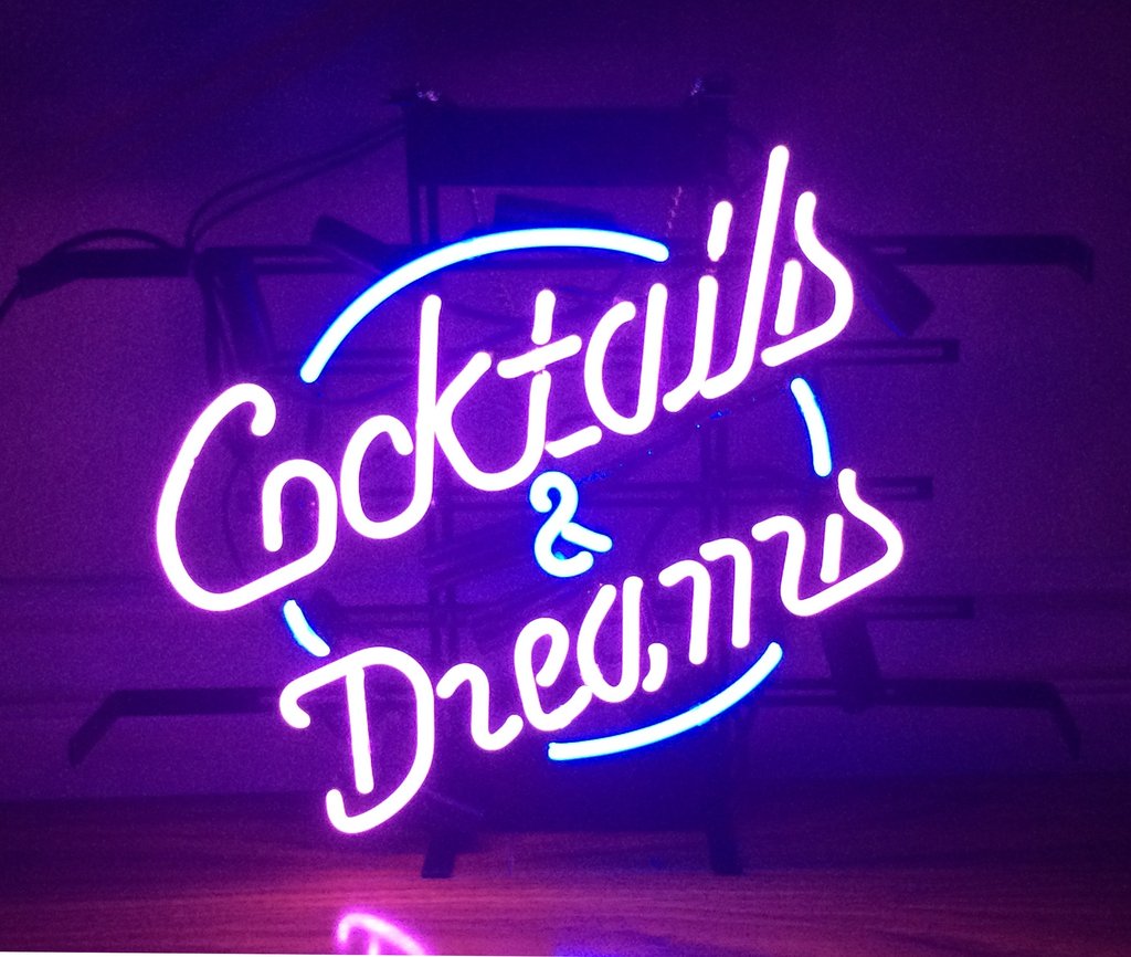 Custom Cocktails And Dreams Neon Sign