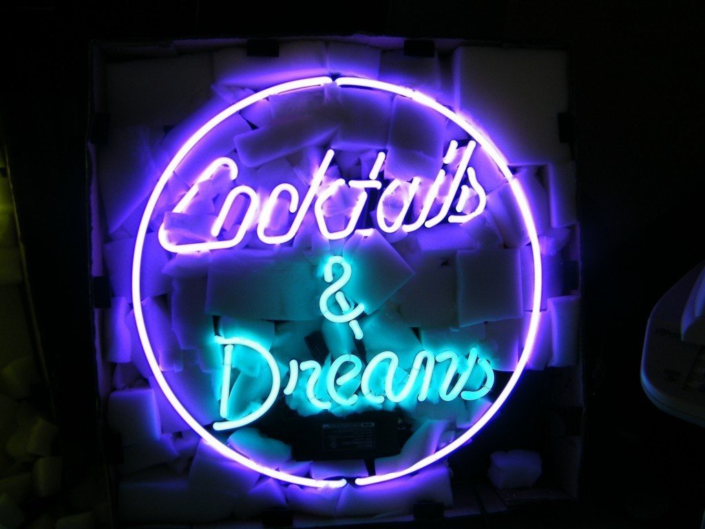 Custom Cocktails And Dreams Neon Sign