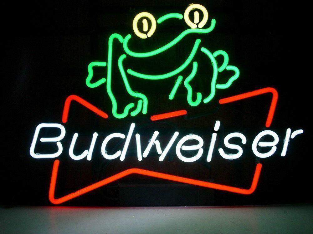 Custom Budweiser Frog Neon Sign