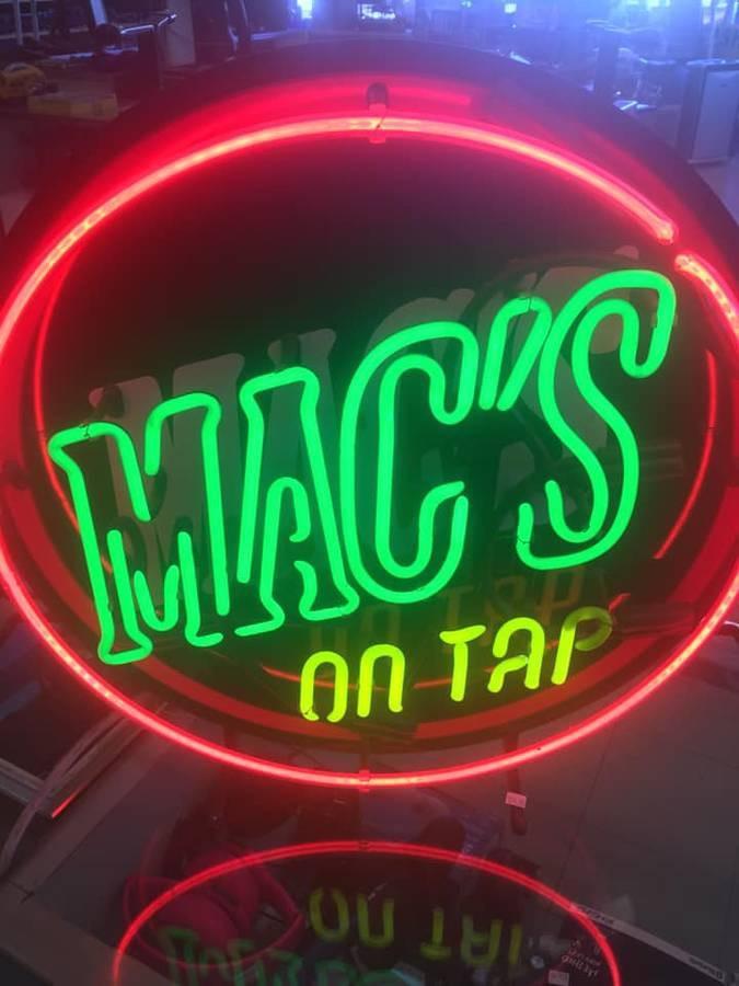 Custom MAC'S On Tap Neon Sign Tube Neon Light