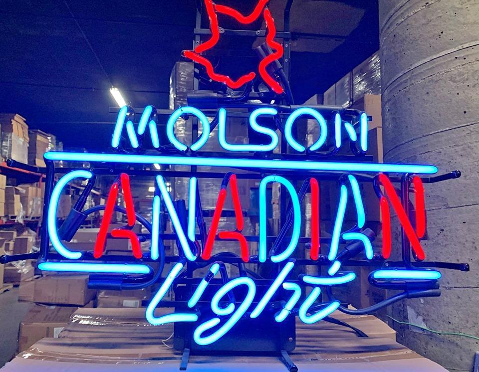 Custom Molson Canadian Light Neon Sign Tube Neon Light