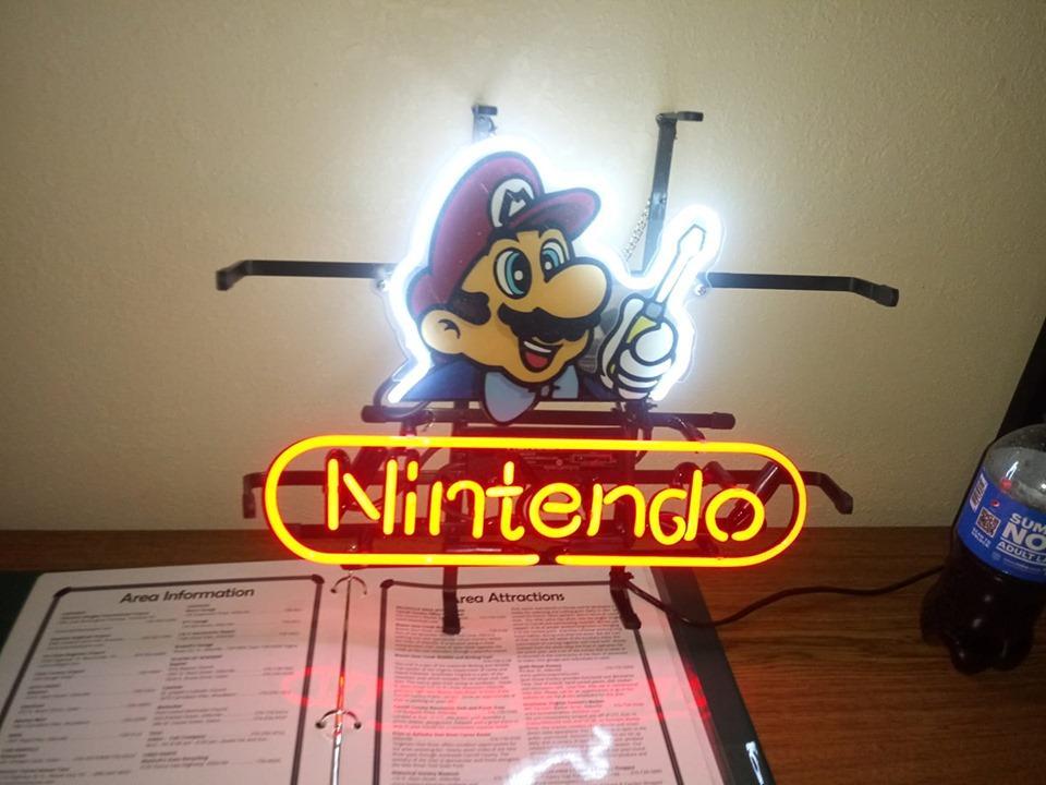 Custom Nintendo Repair Service Neon Sign Tube Neon Light
