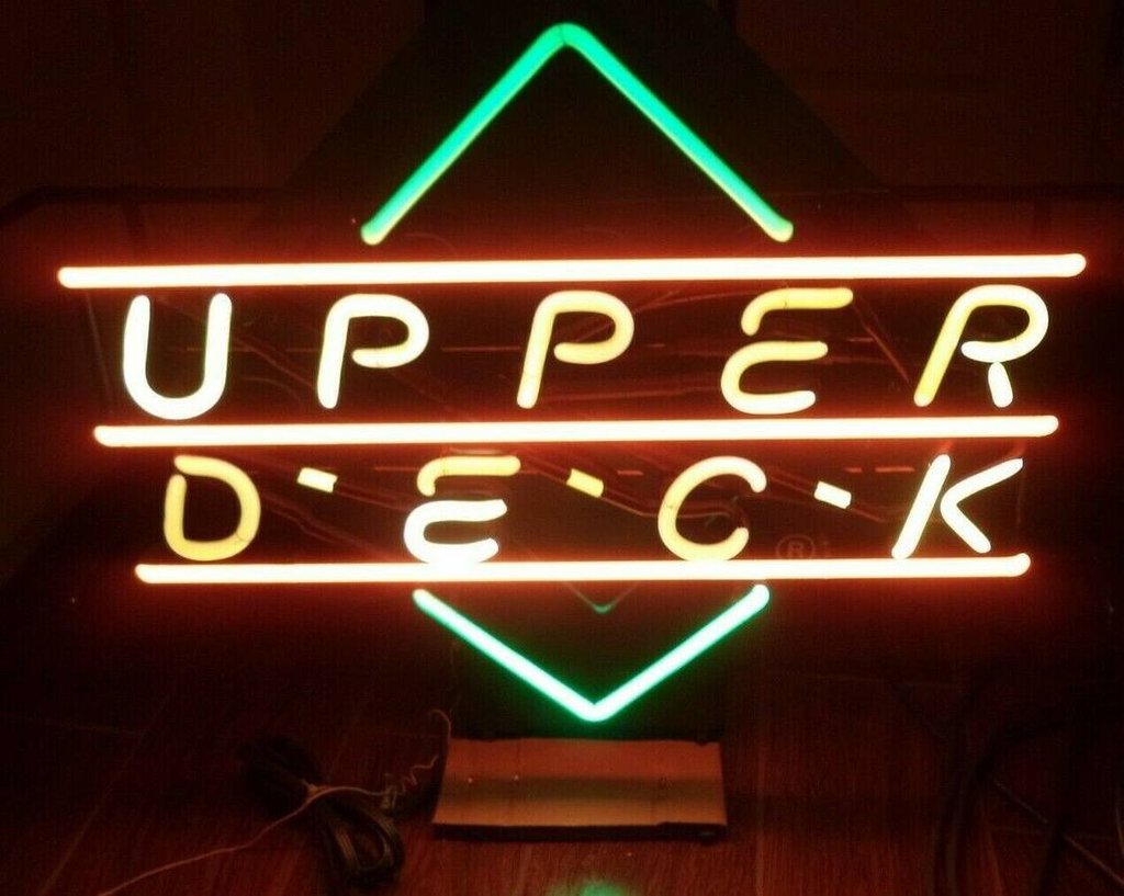 Custom Upper Deck Baseball Sports Card Company Neon Sign Tube Neon Light