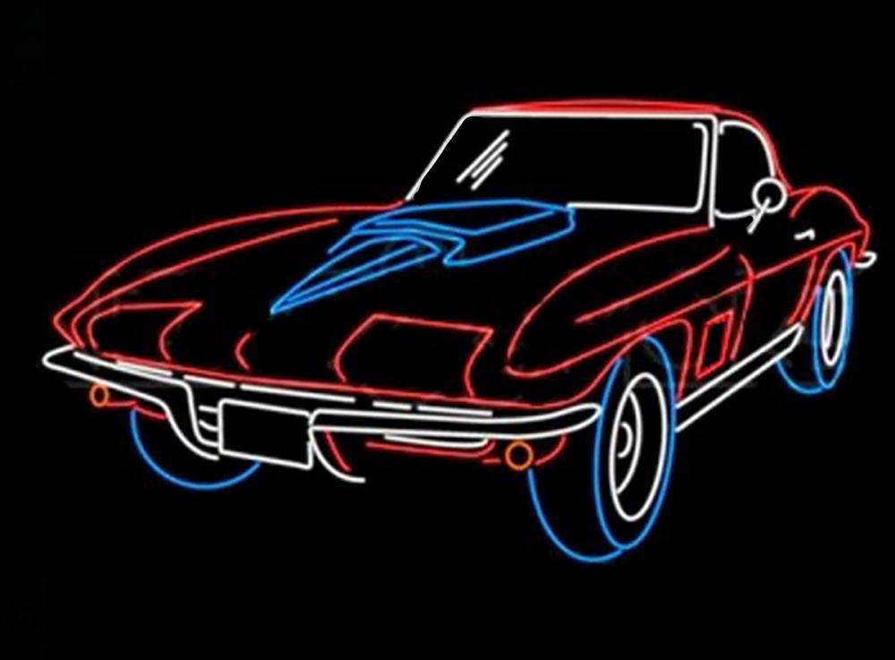 Custom Corvette Stingray Neon Sign Tube Neon Light