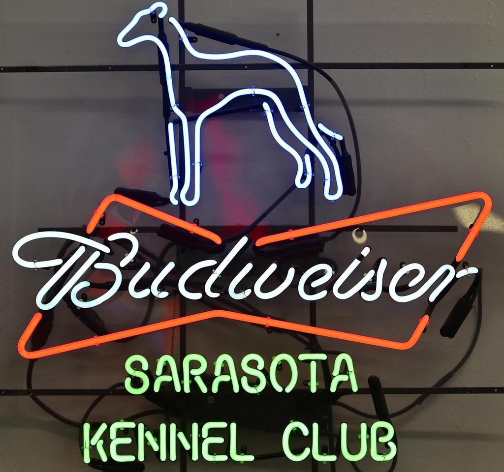 Custom Budweiser Sarasota Kennel Club Dog Racing Neon Sign Tube Neon Light