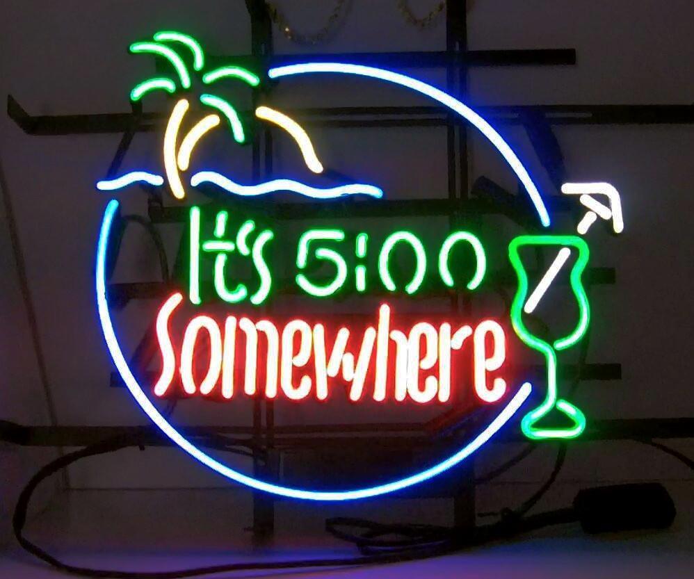 Custom It's 5 O'Clock Somewhere Neon Sign