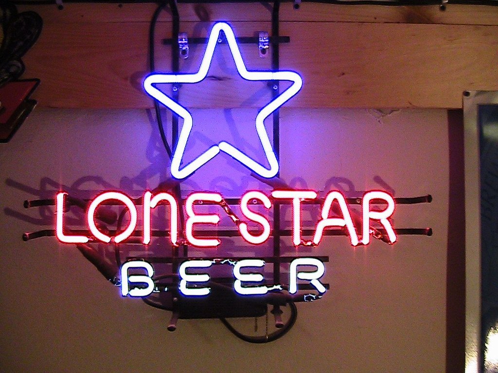 Custom Lone Star Beer Neon Sign Real Neon Light
