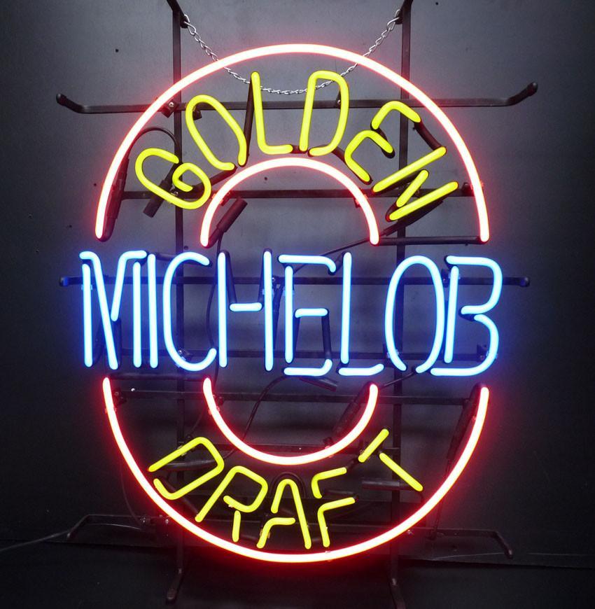 Custom Golden Modelo Draft Neon Sign Real Neon Light