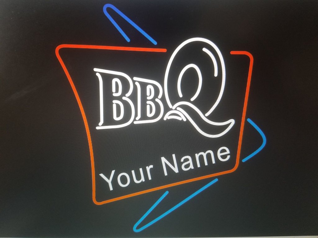 Custom Custom Name BBQ Neon Sign Real Neon Light