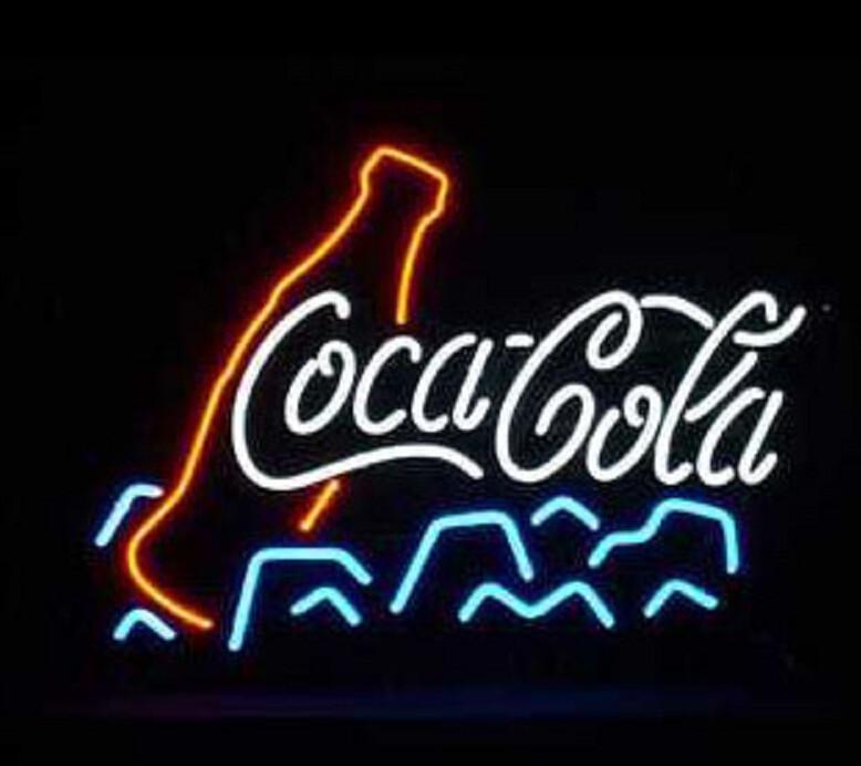 Custom Coca Cola Ice Light Neon Sign Real Neon Light