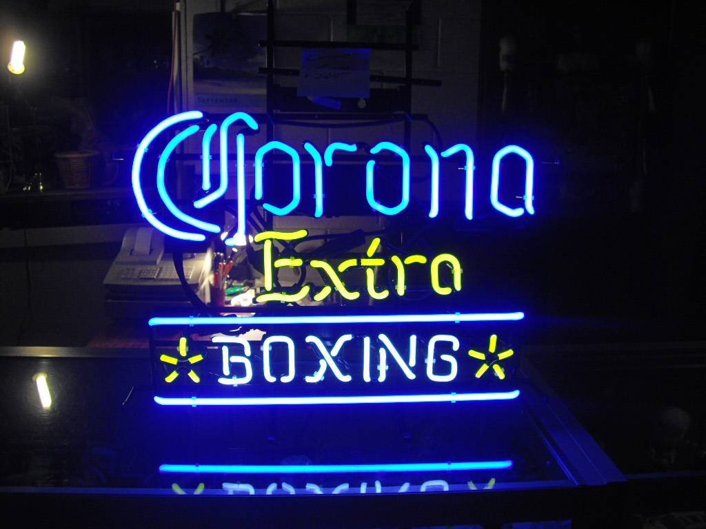 Custom Corona Extra Boxing Neon Sign Real Neon Light