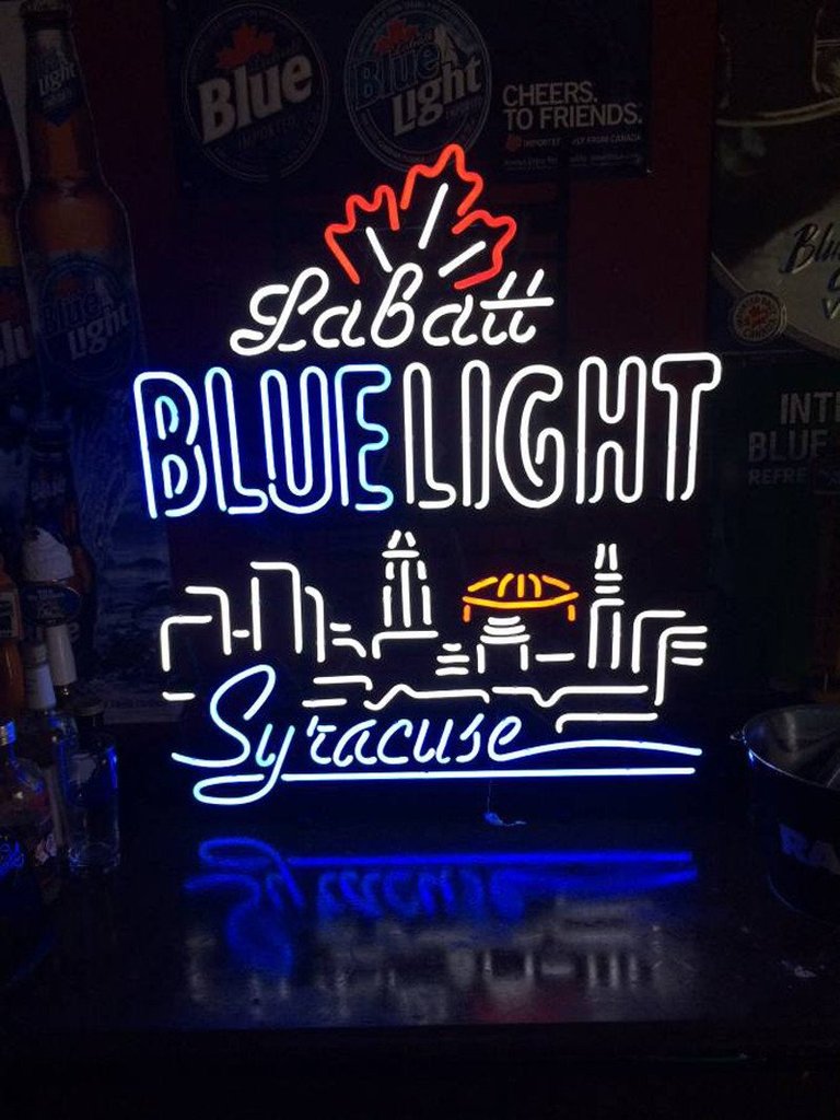 Custom Labatt Blue Light Neon Sign Real Neon Light