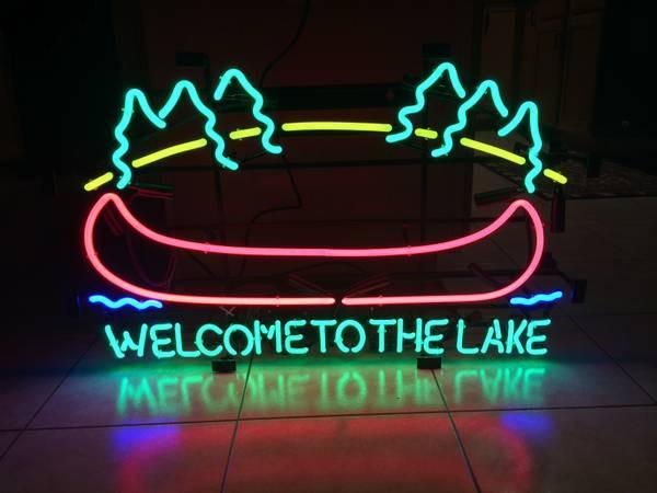 Custom Welcome To The Lake Neon Sign Real Neon Light