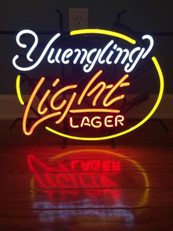 Custom Yuengling Light Lager Neon Sign Real Neon Light