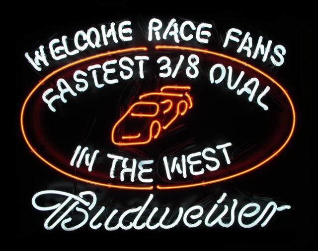 Custom Budweiser Welcome Race Fans Neon Sign Real Neon Light