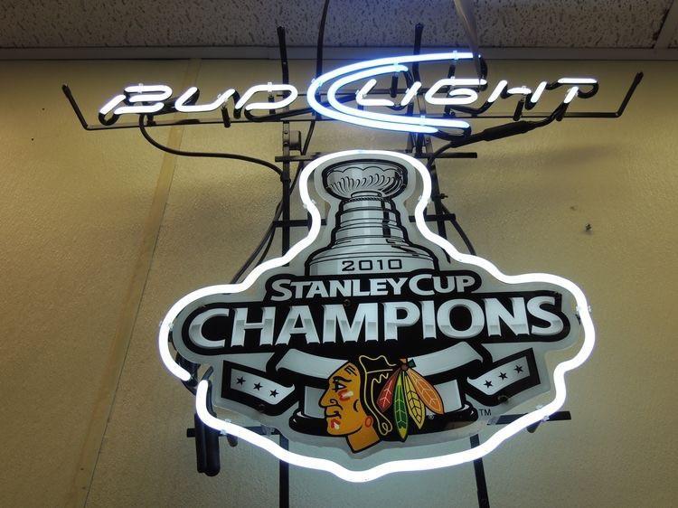 Custom Bud Light Chicago Blackhawks Neon Sign NHL Teams Neon Light