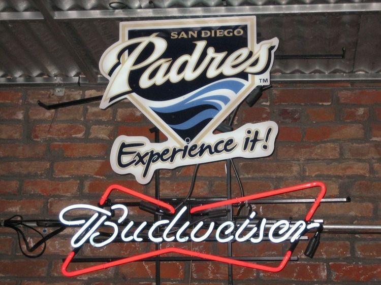 Custom Budweiser San Diego Padres Neon Sign MLB Teams Neon Light