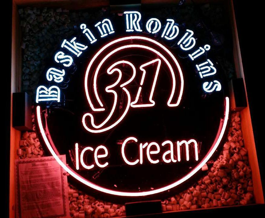 Custom Baskin Robbins Ice Cream Neon Sign Real Neon Light Z1198