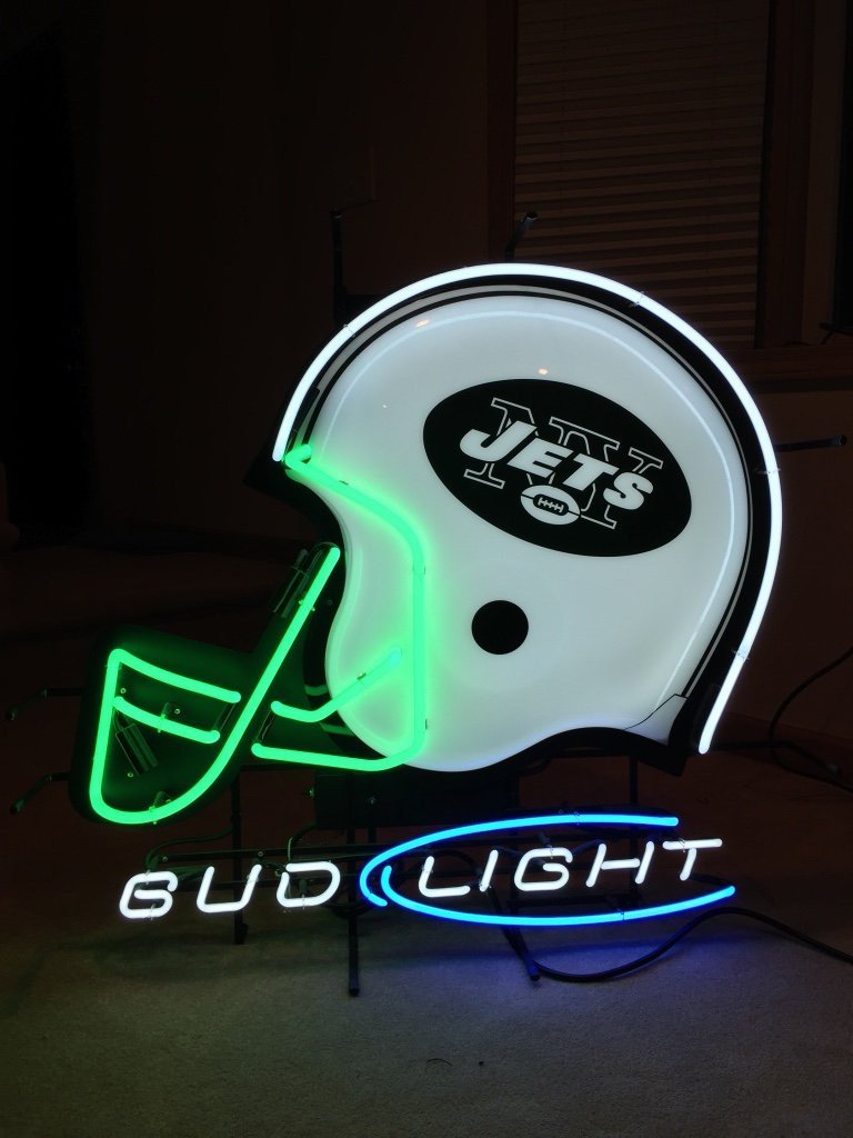 Custom Bud Light New York Jets Neon Sign NFL Teams Neon Light Real Neon Light Z1215