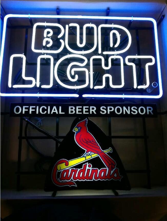 Custom Bud Light St Louis Cardinals Neon Sign MLB Teams Neon Light Real Neon Light