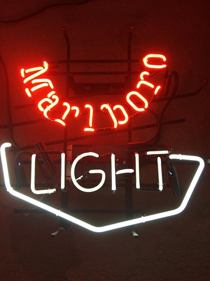 Custom Marlboro Light Neon Sign Real Neon Light Z1292