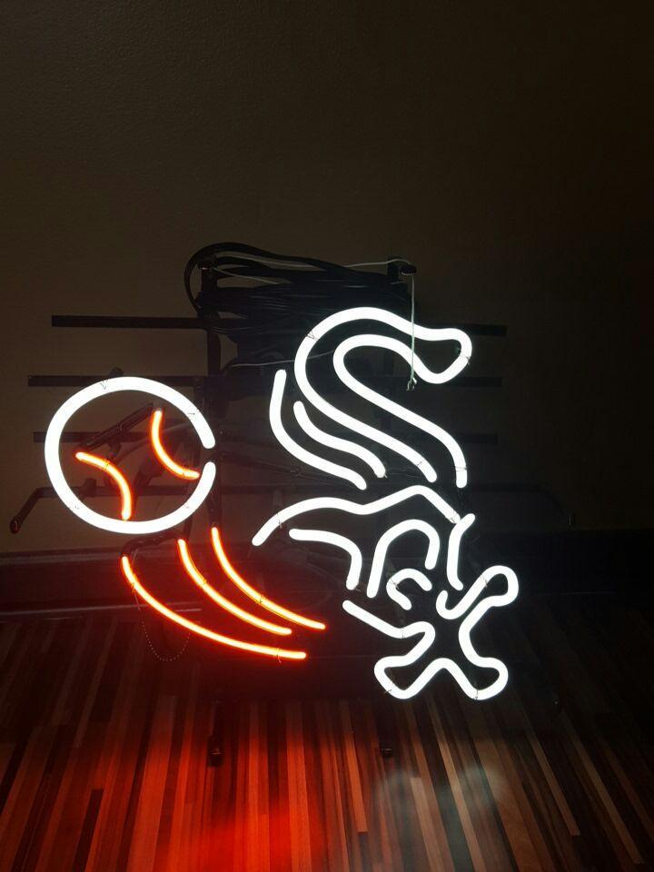 Custom Chicago White Sox Baseball Neon Sign MLB Teams Neon Light Real Neon Light Z1373