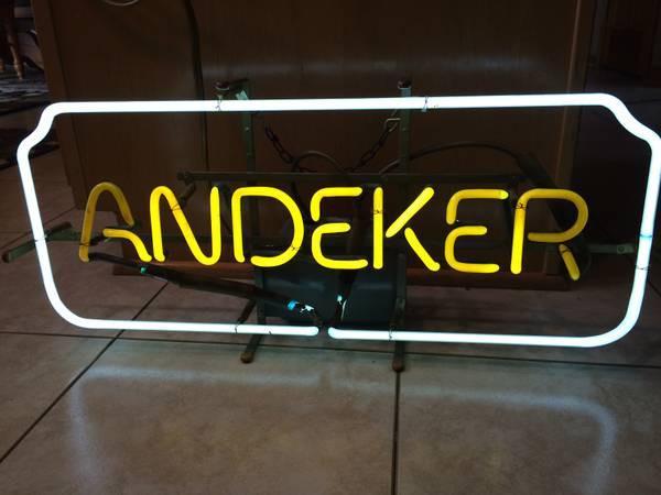 Custom Andeker Beer Neon Sign Tube Neon Light