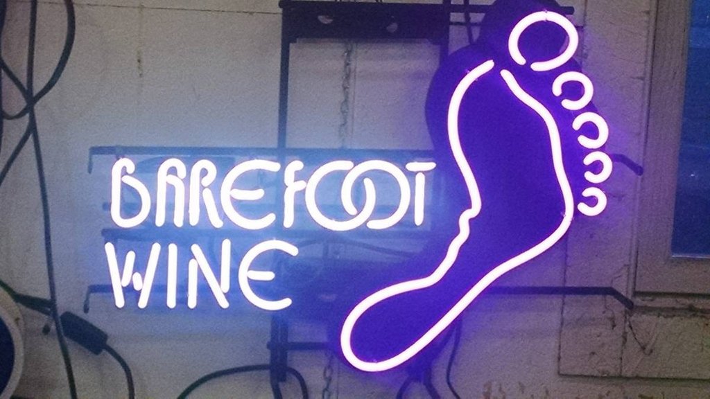 Custom Barefoot Wine Neon Sign Tube Neon Light