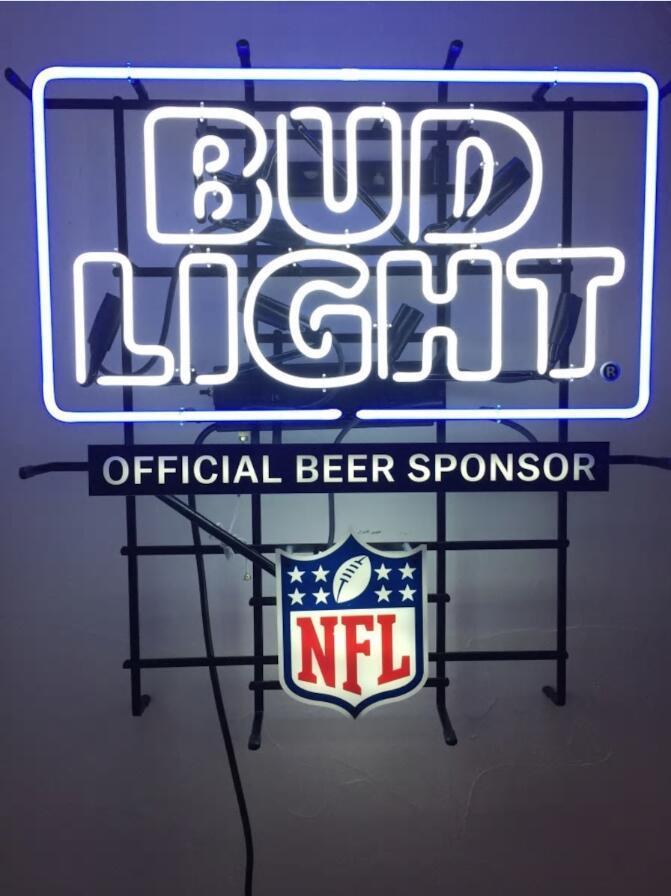 Custom Bud Light NFL Sports Neon Sign Tube Neon Light