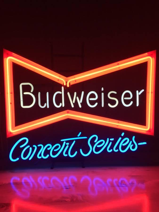 Custom Budweiser Concert Series Bowtie Neon Sign Tube Neon Light