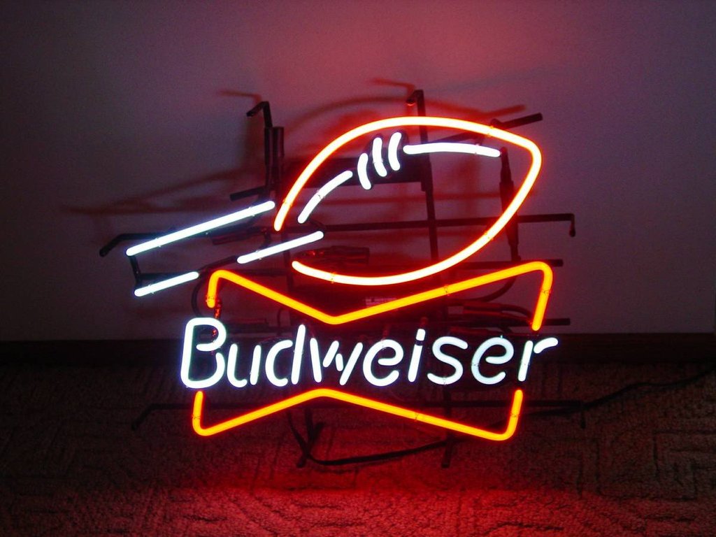 Custom Budweiser Football Neon Sign Tube Neon Light
