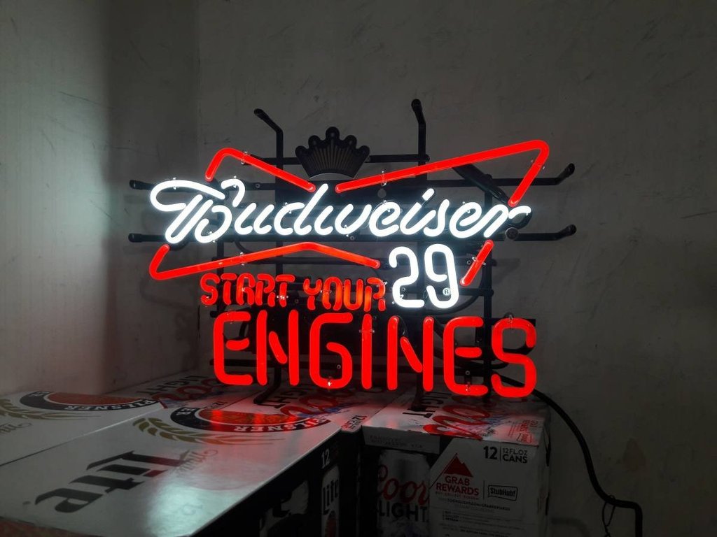 Custom Budweiser Start Your Engines Neon Sign Tube Neon Light