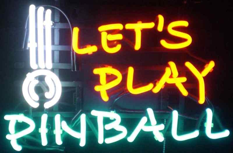 Custom Play Pinball Neon Sign