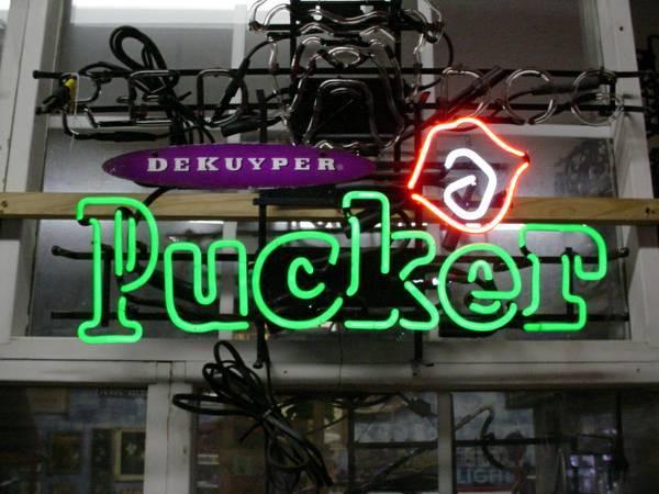 Custom Dekuyper Pucker Liquor Beer Neon Sign Tube Neon Light