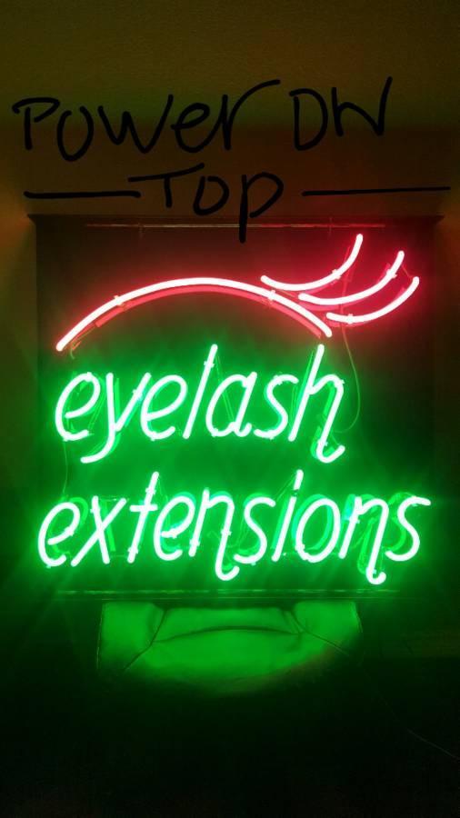 Custom Eyelash Extensions Neon Sign Tube Neon Light