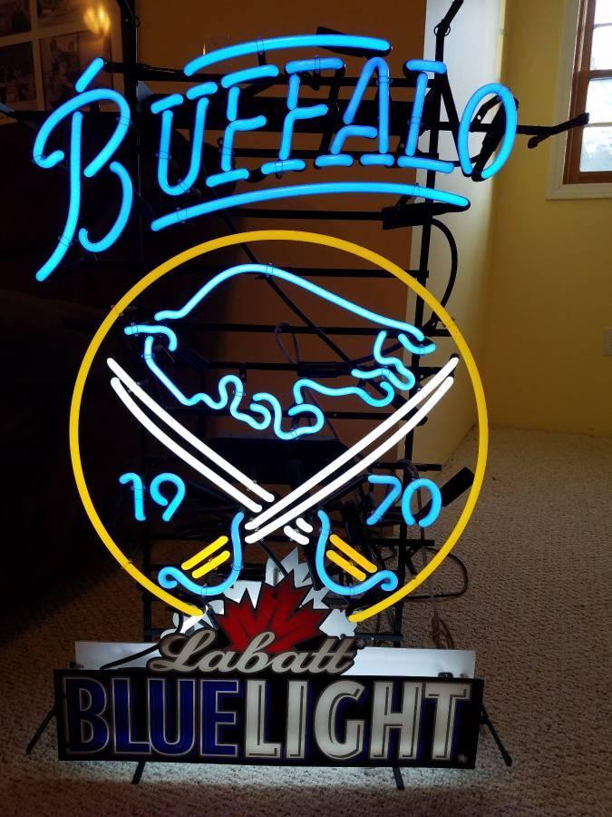 Custom Labatt Blue Buffalo Sabres Neon Sign NHL Sports Neon Light Tube Neon Light