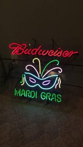mardi gras bud light tent