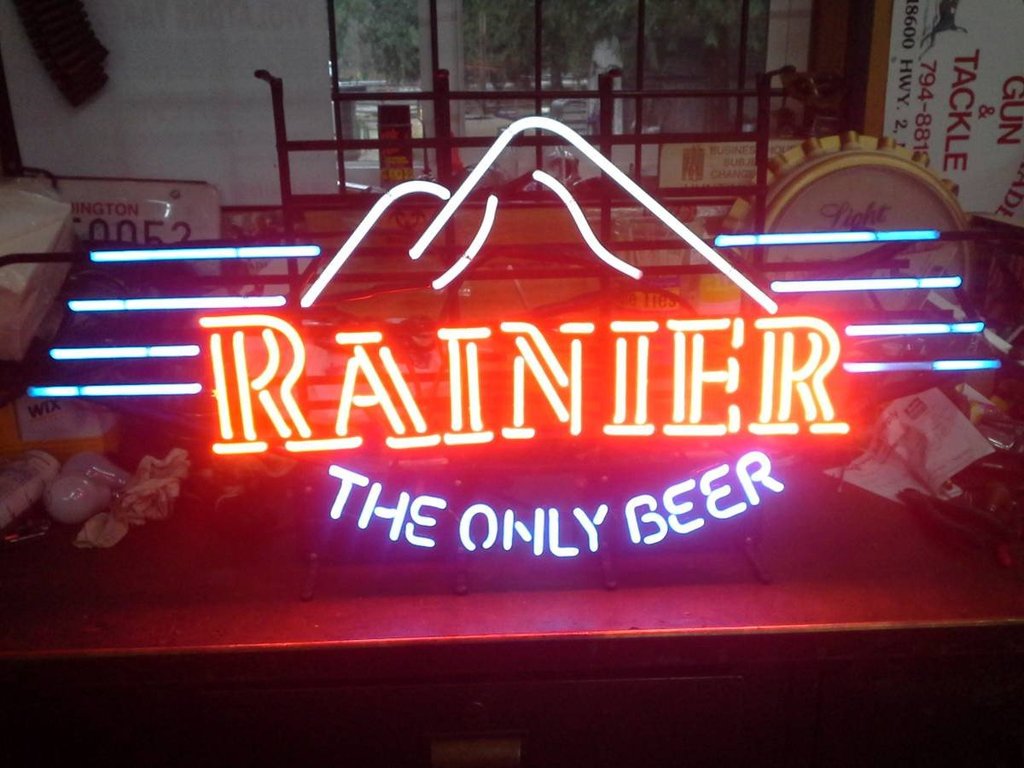 Custom Rainier Beer Neon Sign Tube Neon Light