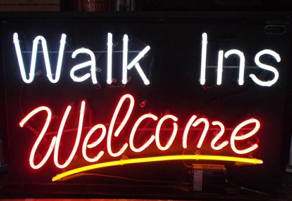 Custom Walk Ins Welcome Neon Sign Tube Neon Light