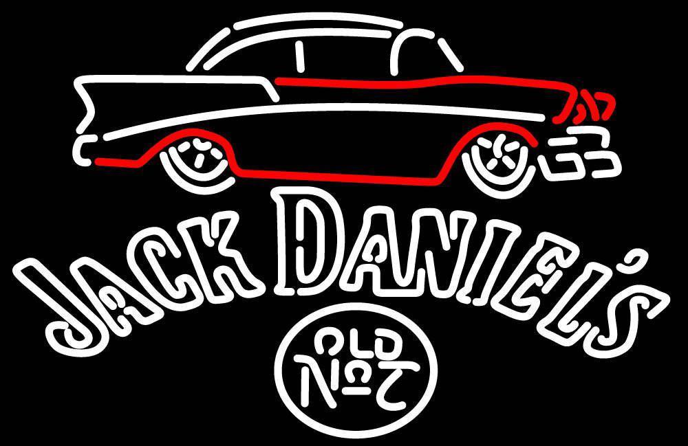 Custom Jack Daniel's 57 Chevy Neon Sign Tube Neon Light